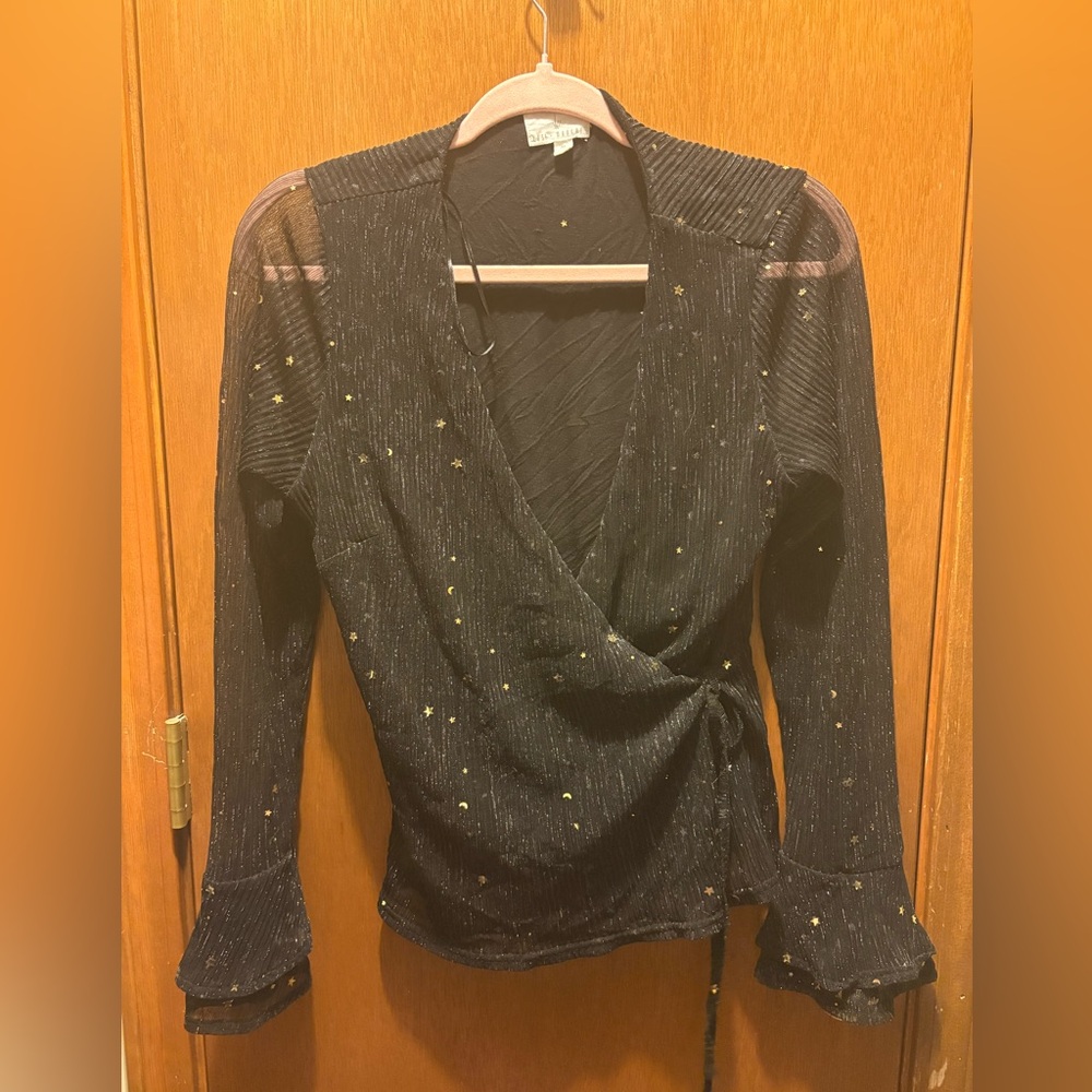 Stars and Moon celestial witchy top